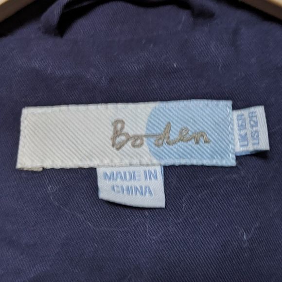 BODEN Marylebone Mac Navy Blue Jacket 12 - Picture 4 of 9